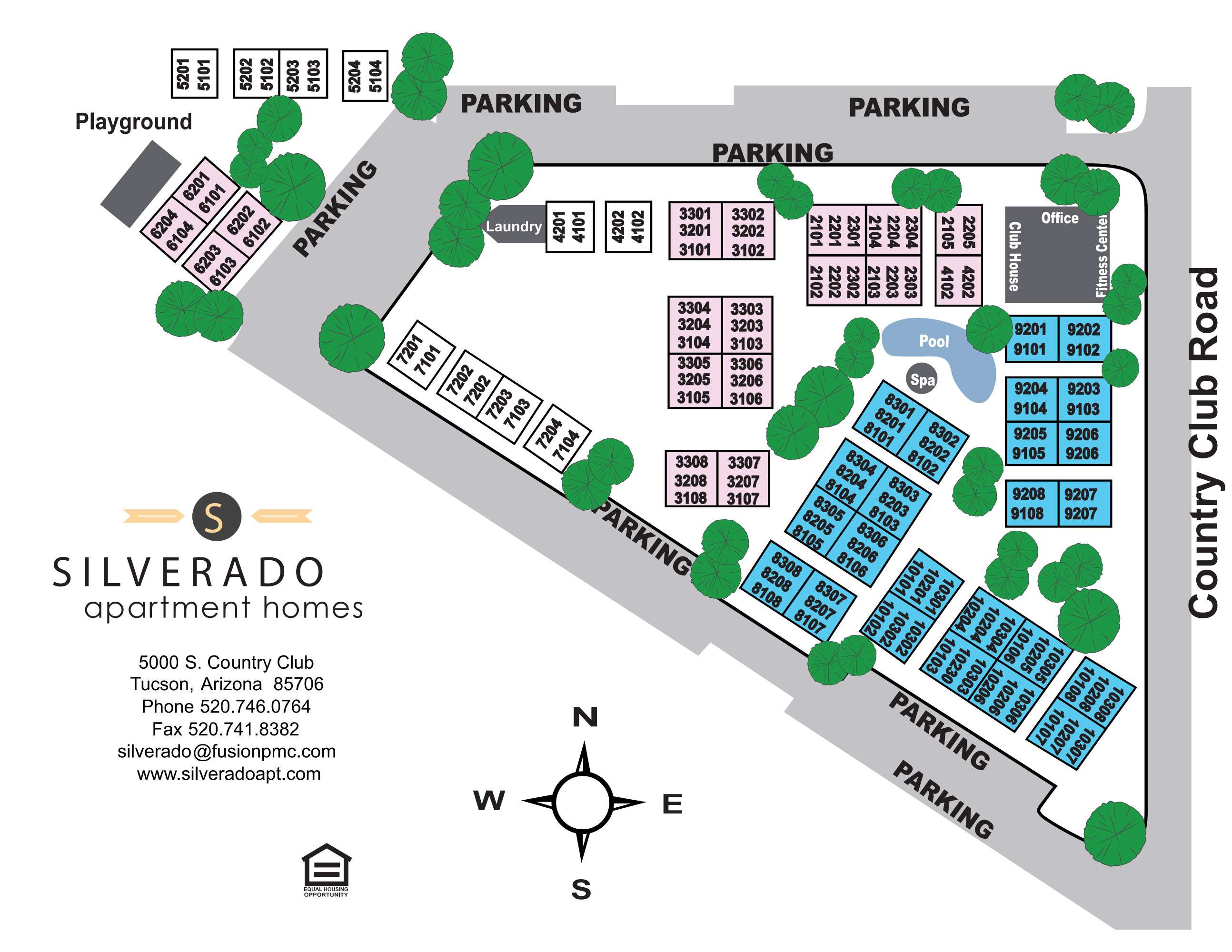 Silverado Apartments Property Map