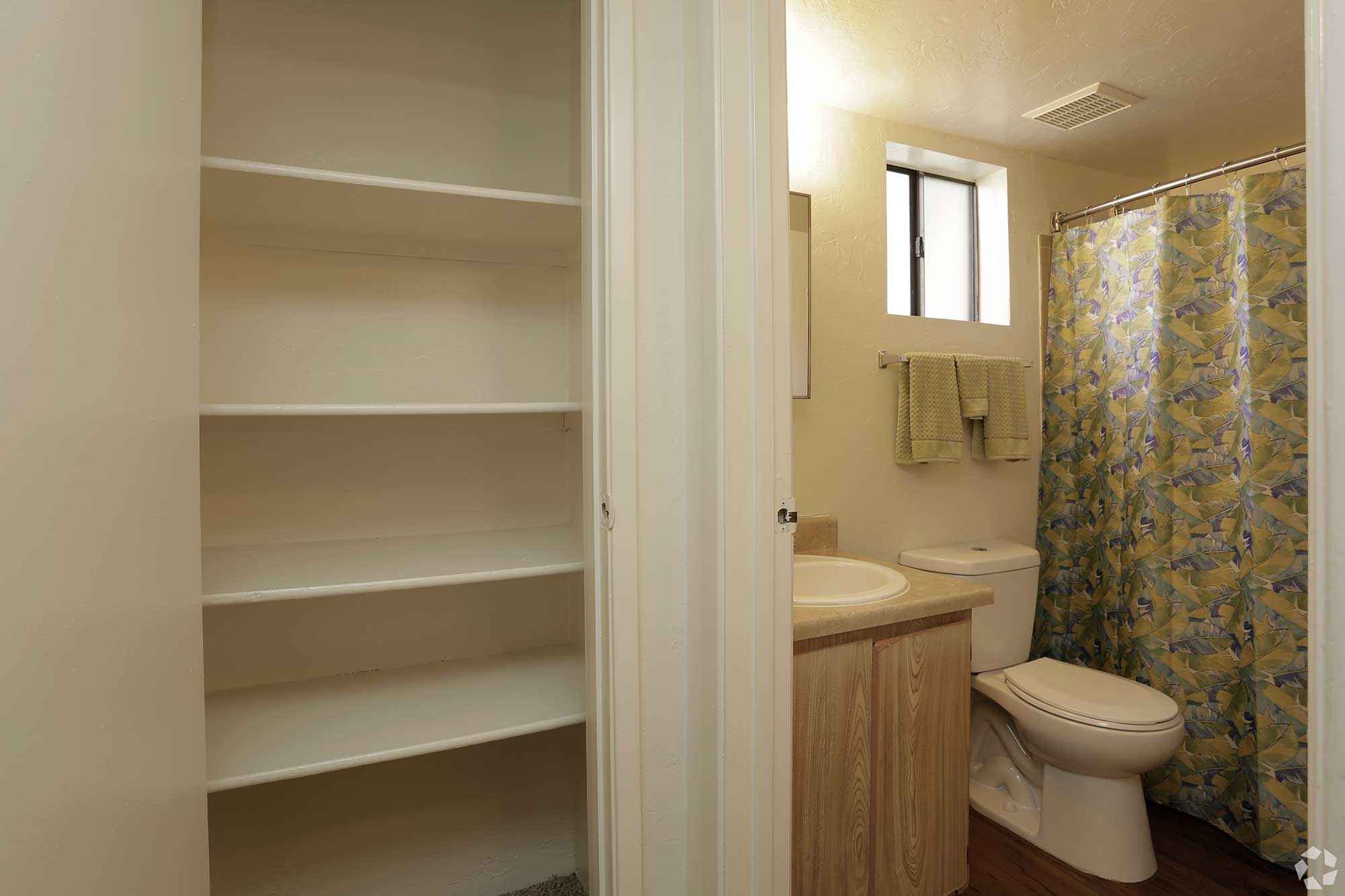 interior bathroom closet