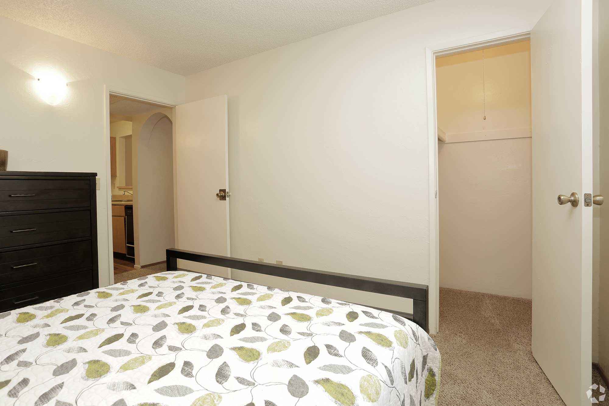 interior bedroom closet view