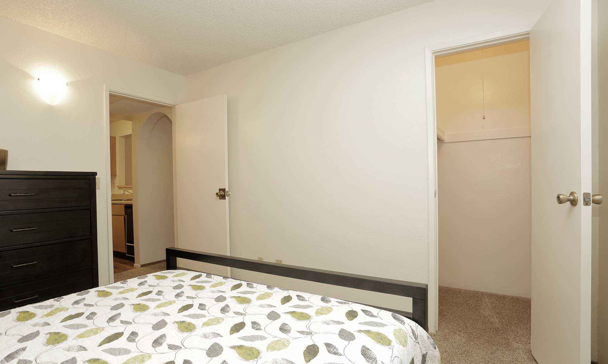 interior bedroom closet view