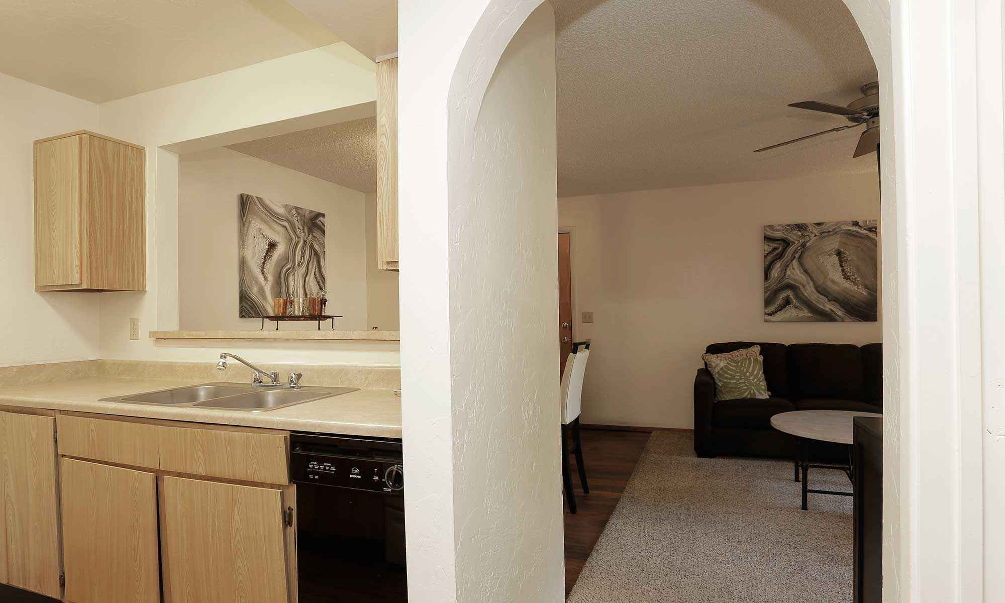 interior kitchen hallway